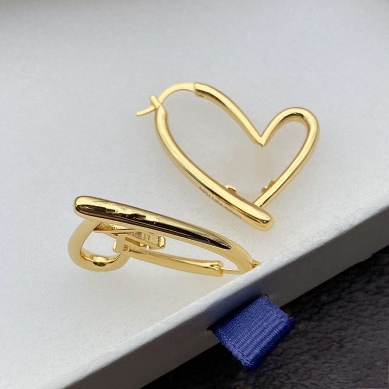 

Deluxe Extravagant large middle heart diamond hoop dangle Classic letter 3 Colors Christmas circle Earrings Hip Hop Earings Earring for Women Party Wedding Hoops