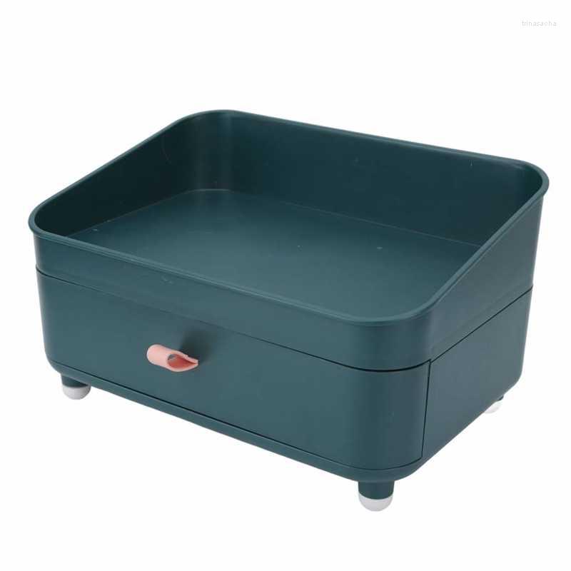 

Makeup Sponges Desktop Storage Box Large Capacity Countertop Cosmetic For Office