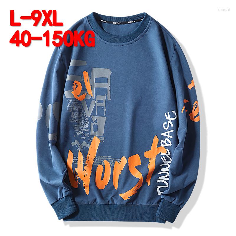 

Men's Hoodies Streetwear Mens Big Letter Hoodie Men Aesthetic Clothes Spring Autumn Sweatshirts Pullover Plus Size 7XL 8XL 9XL, Black hoodies