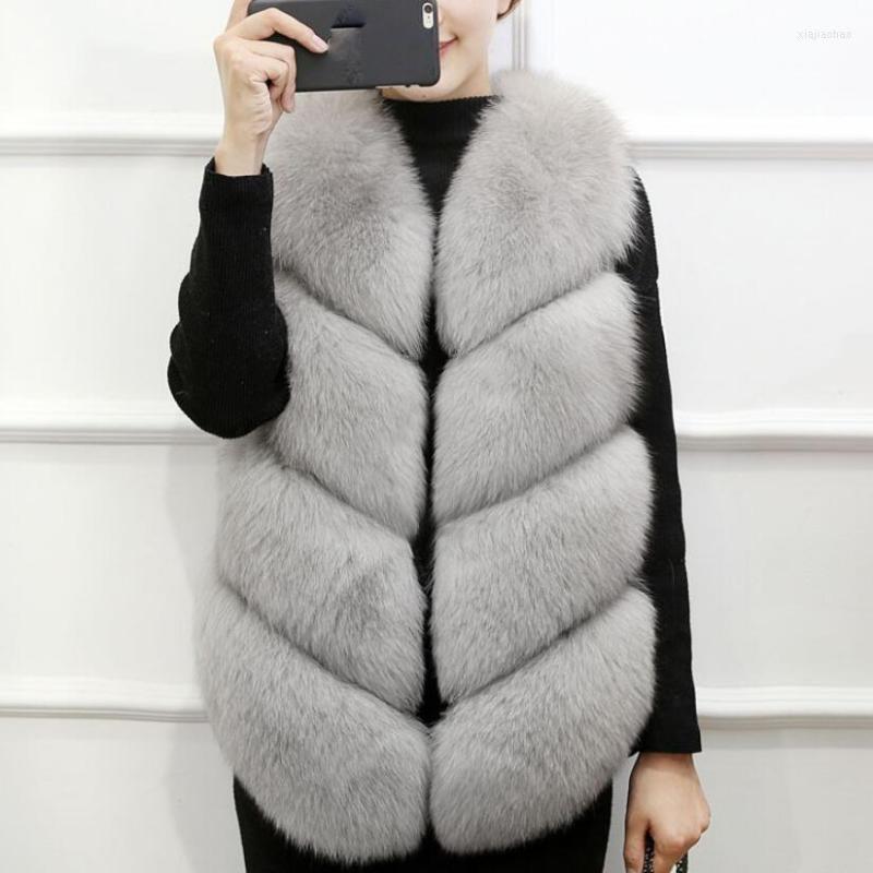 

Women' Fur Fashion Faux Coat Winter Women Waist Gilet Jacket Vest For Ladies, Red