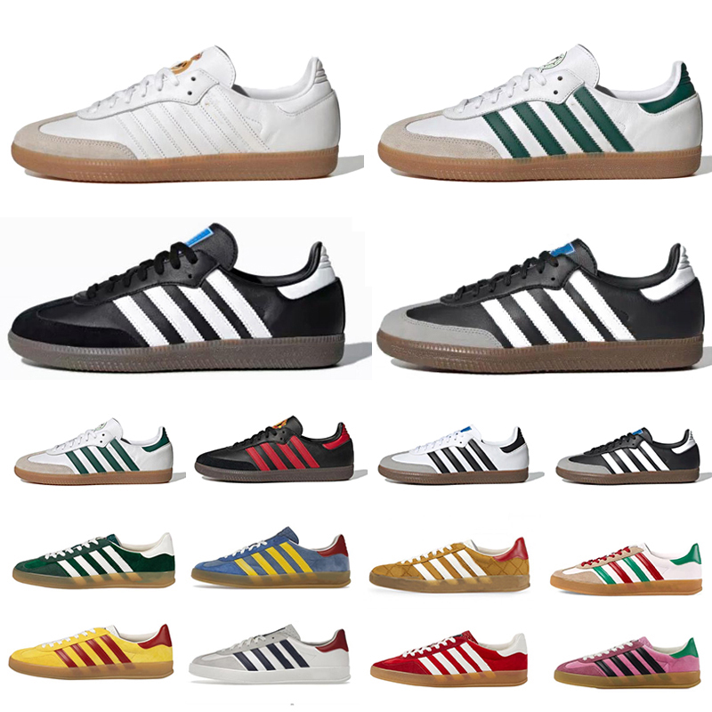 

2022 Gazelle Samba Men Women Casual Shoes Sneaker Mexico Vegan Black White Gum Mens Trainers Platform Sports Sneakers, Color#5