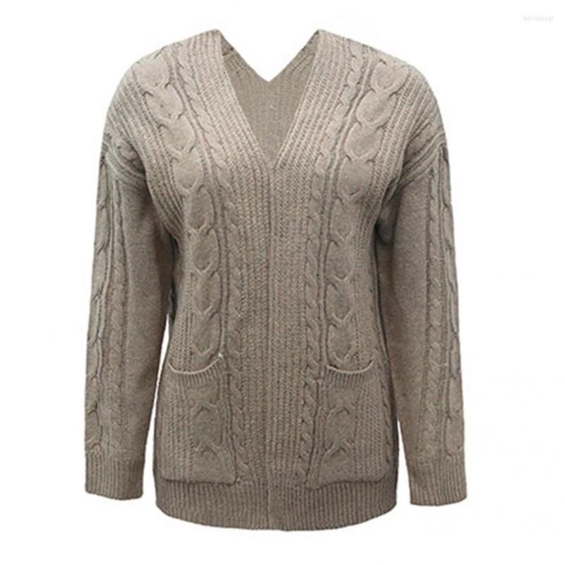 

Women' Knits Soft Ladies Thick Knitting Cardigan Coat For Party Sweater, Army green