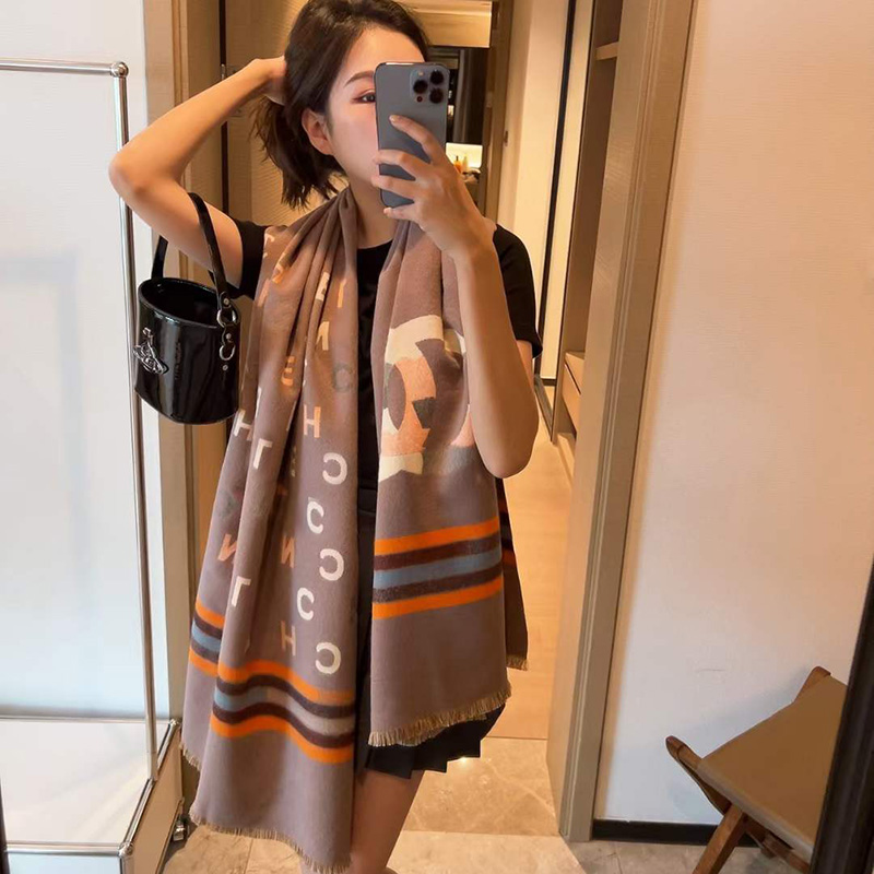 

Luxury Brand Cashmere Warm C Scarf for Women Design Winter Thick Shawl Wrap Pashmina Blanket Poncho Female Bufanda Echarpe Foulard