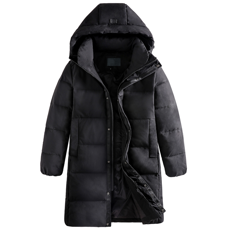 

Men's Down Parkas Brand Winter Men's Down Jacket Hooded Black Long 90 White Duck Down Jacket Men Thick Warm Loose Puffer Jacket Men Long Parkas 221006