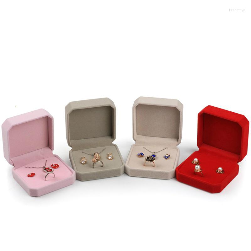 

Jewelry Pouches Velvet Storage Box Multifunctional Packaging Gift Ring Earring Display Necklace Collection