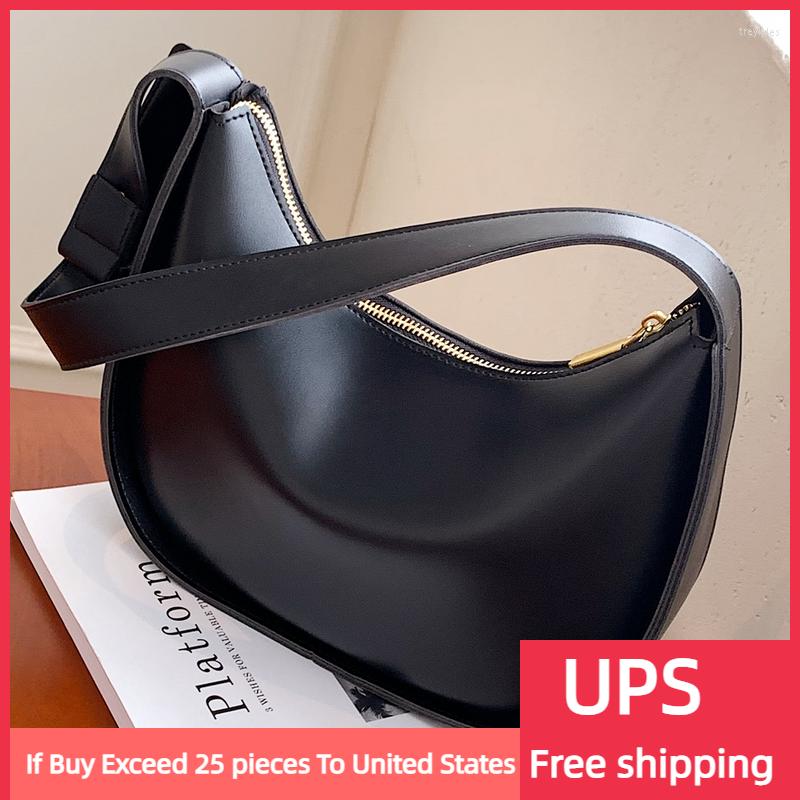 

Evening Bags Hobos Small Shoulder Bag Designer Luxury For Women 2022 Winter Crossbody PU Leather Korean Style Female Handbags, Black