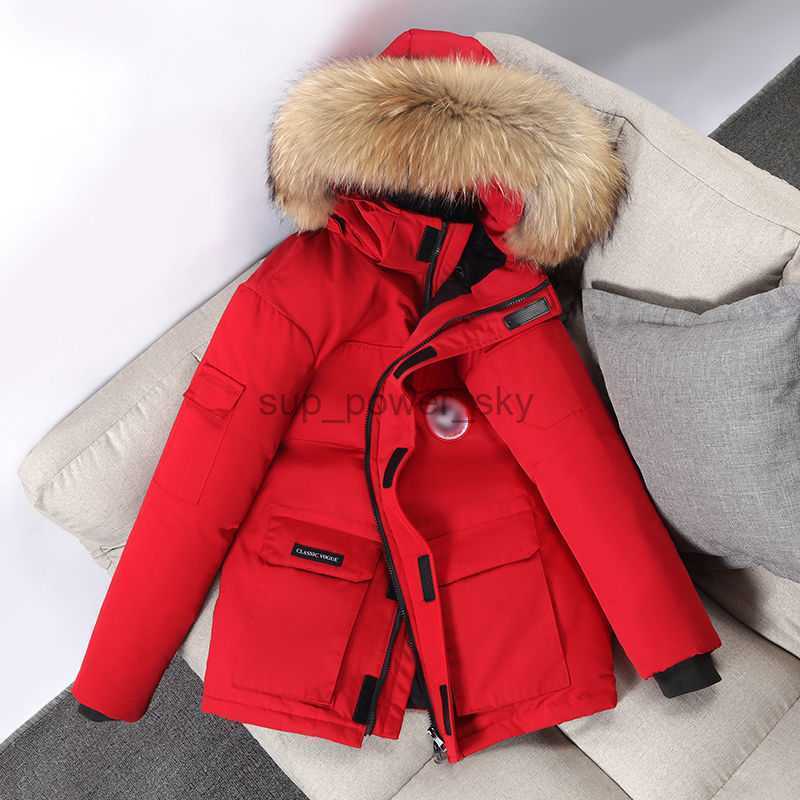 Men's Down Canadian Designer Goose Parkas jacket men short style outdoor oversized work clothes in winter thickened lovers coat