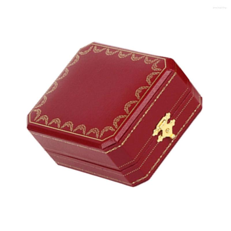 

Jewelry Pouches Small Exquisite Box Proposal Diamond Ring For Wedding Engagement Retro Gift