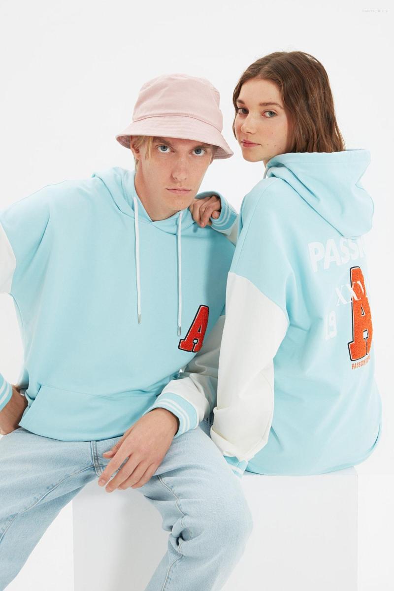 

Women's Hoodies Trendyol Unisex Oversize Fit Sweatshirt TMNAW22SW1474, Mavi
