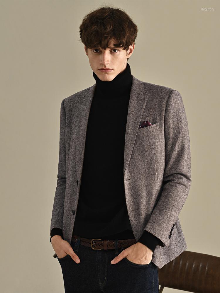 

Men's Suits Men Blazers 55% Wool Thickened 2022 Autumn Winter Casual Brown Full Sleeve Slim Fit Jackets Man Warm Coat Plus Size 56 44, Blazer