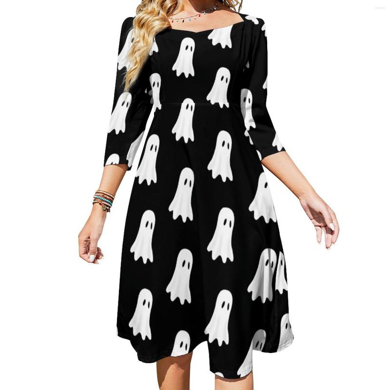 

Casual Dresses Funny Halloween Print Dress Womens White Ghost Aesthetic Sexy Elegant Graphic Vestido Big Size 4XL 5XL, Style-6