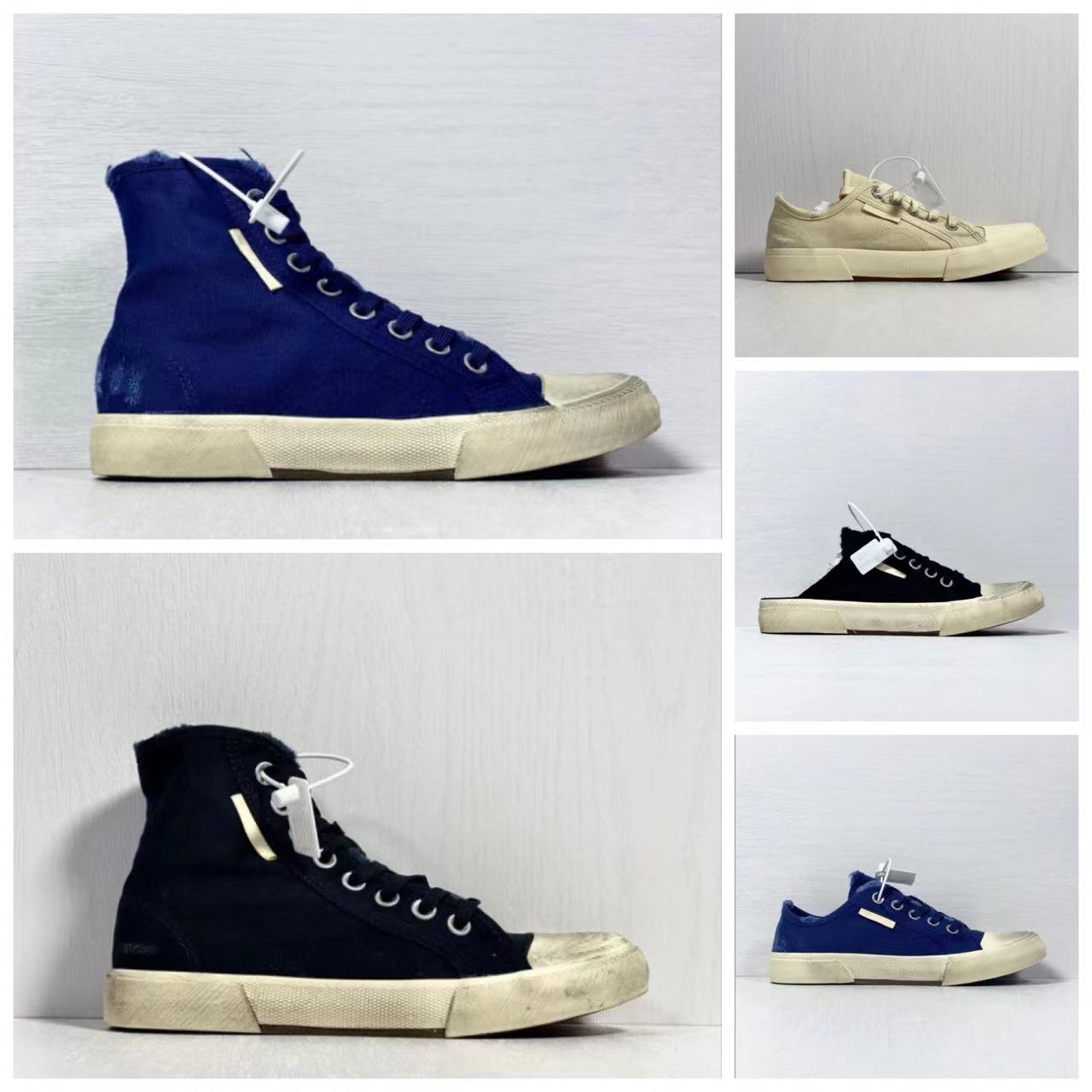 

Designer Canvas Shoes Paris Trainers Sneakers Mule Lace-Up Casual Outdoor Sneakers, Color 11