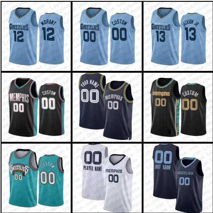 

Memphis''Grizzlies''Custom Men Women Youth 12 Ja Morant 24 Dillon Brooks 22 Desmond Bane 13 Jaren Jackson Jr. 15 Brandon Clarke Basketball Jersey, Colour