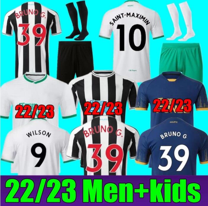 

22 23 soccer jersey newcaestles isak botman bruno g joelinton trippier 2023 uniteds maximin wilson shelvey almiron target wood football shirt men kids kits, 22 23 home