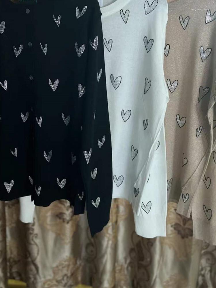 

Women' Knits Star Print Sweater Outwear Knitwear Ladies V-Neck Two Color Single Breasted Knit Cardigan 2022 Women Top, White star