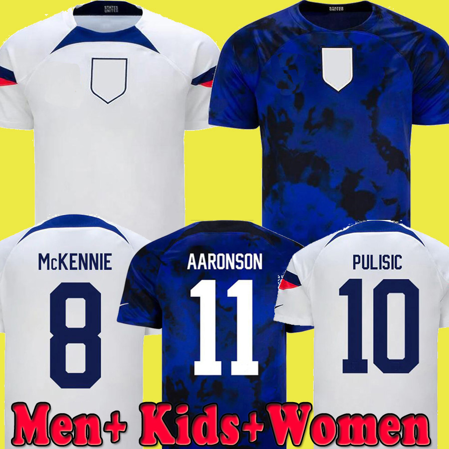 

2022 PULISIC UsAs Soccer Jerseys DEST MCKENNIE 2023 AARONSON MUSAH MORGAN LLOYD America Football Shirt United States 22 23 LLETGET MEN KIDS SETS KITS, Kids 22 23 home