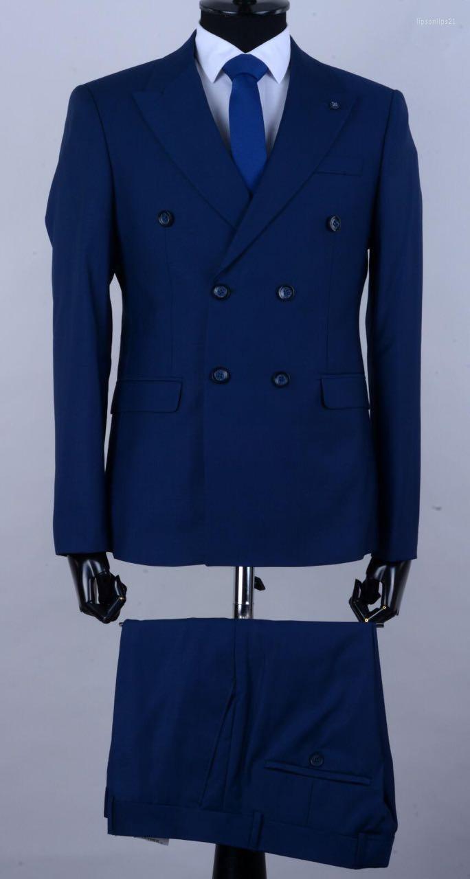 

Men's Suits Costume Homme Colorful Double Breasted Men Tuxedo Slim Fit Suit Wedding 2 Pcs Skinny Party Prom Jacket Pant Tie, As the image