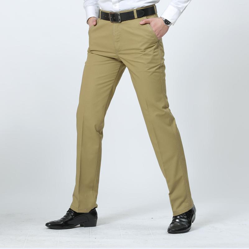 

Men's Pants Summer Thin Men's Business Middle And Old Leisure Trousers Loose Straight Tube Tooling Dad Wea, Sky blue