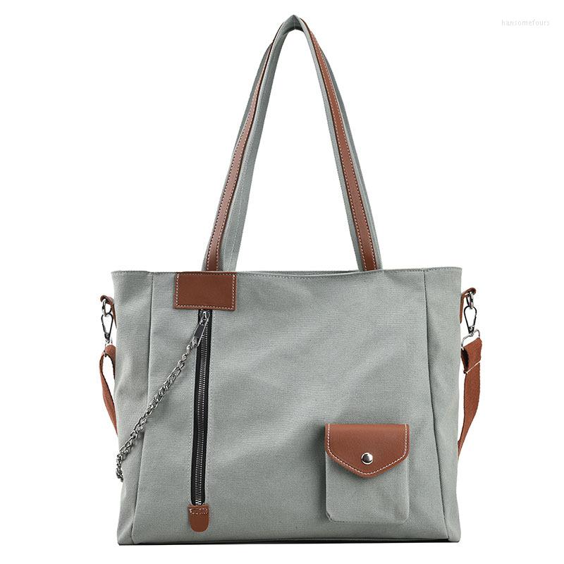 

Evening Bags Vintage Large Capacity Canvas For Women 2022 Tote Bag Ladies Casual Handbag Shouler, Black