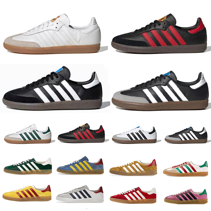 

Gazelle Samba Men Women Casual Shoes Sneaker Mexico Vegan Black White Gum Mens Trainers Platform Sports Sneakers, Pay for box