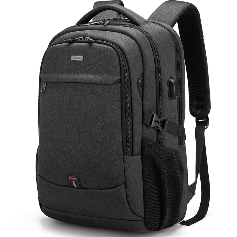 

School Bags Fashion Water Resistant Business Backpack For Men Travel Notebook Laptop Backpack Bags 15.6 inch Male Mochila For Teen 221006, Dark grey