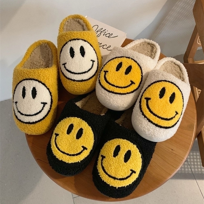 

Slippers FUNNY FUNKY Winter Womens'Slippers Fluffy Faux Fur Smile Face Household Slippers Shoes for Women Female Home Shoes Drop 221006, Sky blue