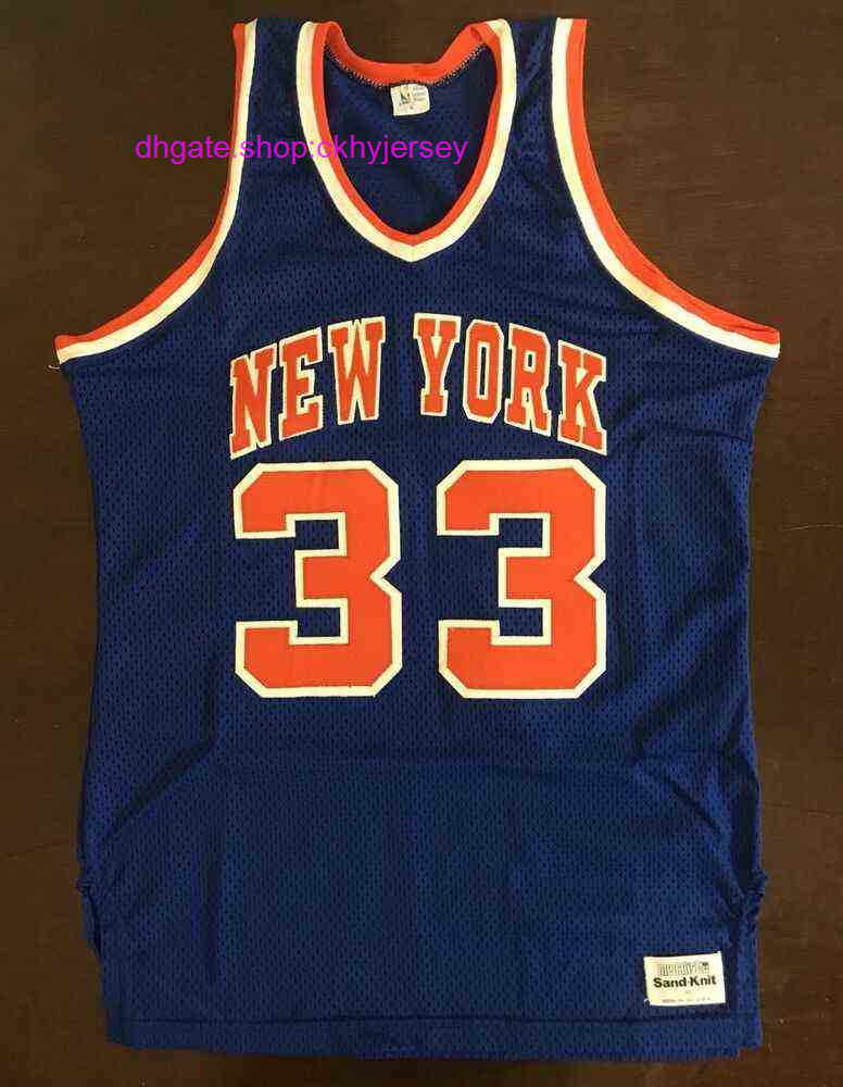

New Jerseys Rare Cheap Stitched Retro Sand Knit Top NY Patrick Ewing Basketball Jersey Mens Kids Throwback Jerseys, Same as picture