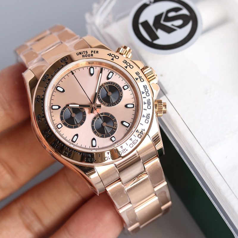 

Rose Gold designer mens watch automatic wristwatch 40mm stainless steel 904L watch band sapphire mirror with calendar waterproof Montre De Luxe Luminous watches
