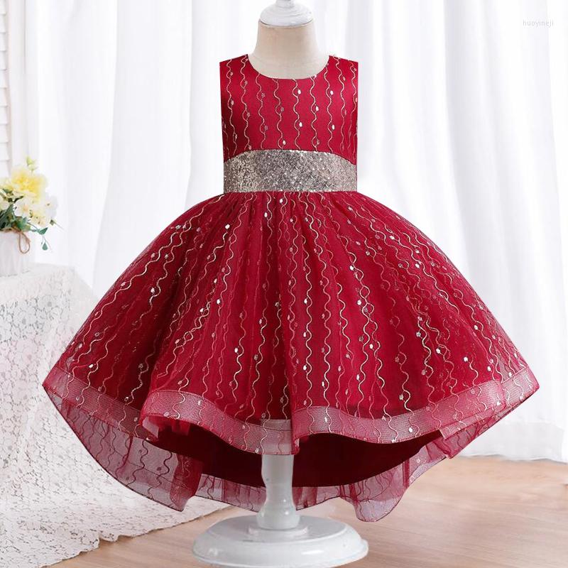 

Girl Dresses Summer Flower Girls Wedding Pageant Party Princess Formal Prom Gowns 3-10 Years Kid Clothes Elegant Vestidos, Picture shown
