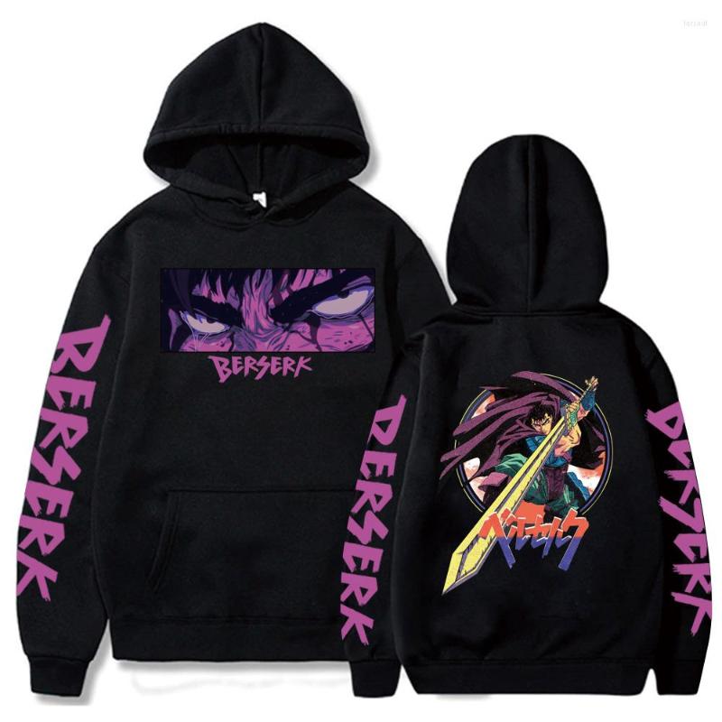 

Men's Hoodies Anime Hoodie Berserk Harajuku Guts Eyes Manga Sweatshirt Graphic Winter Pullover Fashion Long Sleeve Men/Women Hoody, Gray