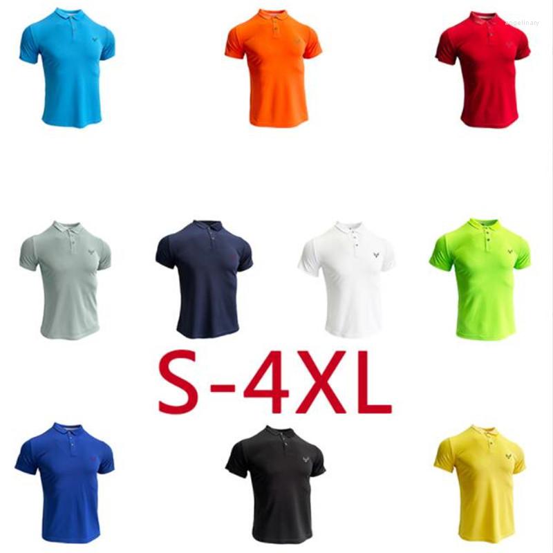 

Men' Polos Men Running T-shirt Gyms Sport Tracksuit Male Jogging Sweatshirt Homme Athletic Shirt Workout Fitness Clothing Short Sleeve Tops, Blue