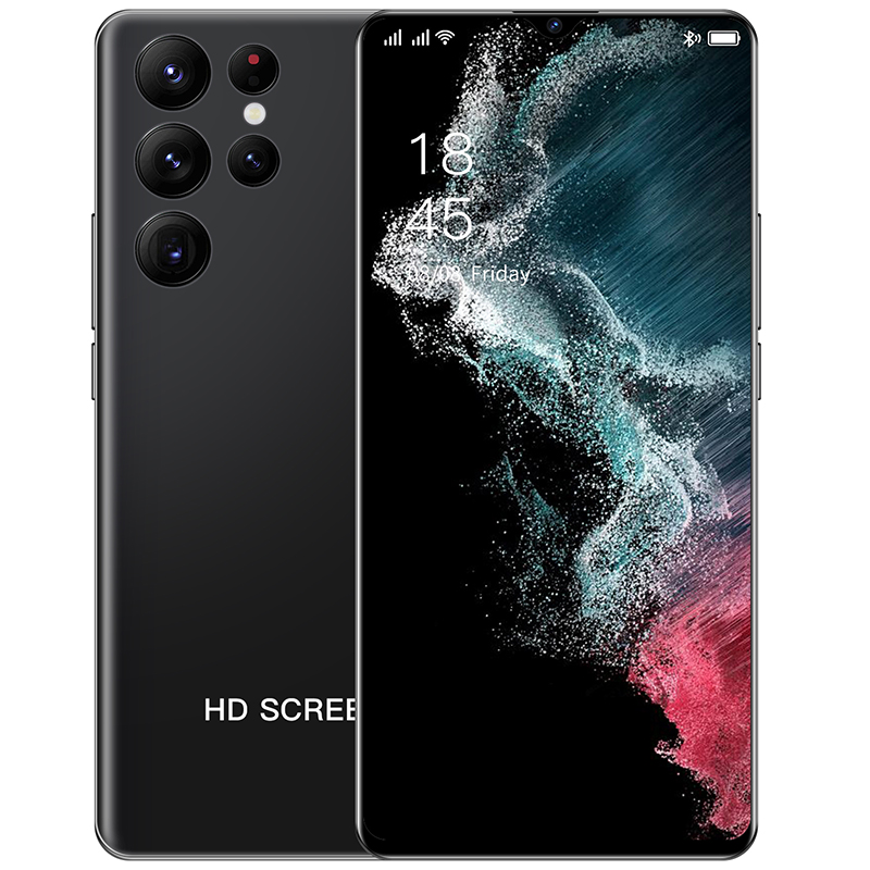 

Cheap New Android Smartphone S22 Ultra 6.53 Inch RAM2GB ROM16GB 32GB 5G Mobile Phone, Black