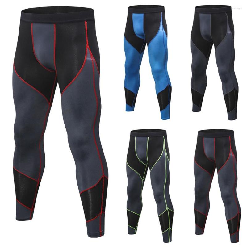 

Men' Pants Men Quick Dry Spliced Color Sports Trousers Fitness Running Athletic Sweatpants SPSYL0027, Black gray