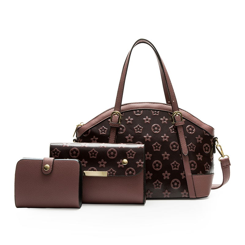 

Luxury retro three piece fashionable women's bag lady handbag designer tote bag factory wholesale