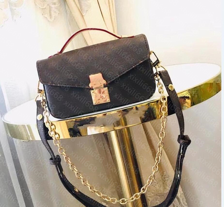 

POCHETTE east west METIS genuine leather bag WOMEN luxurys designers bags lady Handbags messenger crossbody chain shoulder bag Totes, Airbag [no bag]
