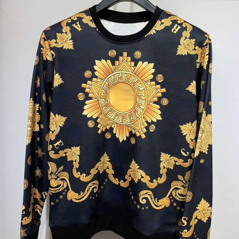

Medusa Sweater mens sweatshirt Vers Designer hoodie Court Printed Long Sleeve tshirt men women Hip Hop Loose pullover coat, No.1
