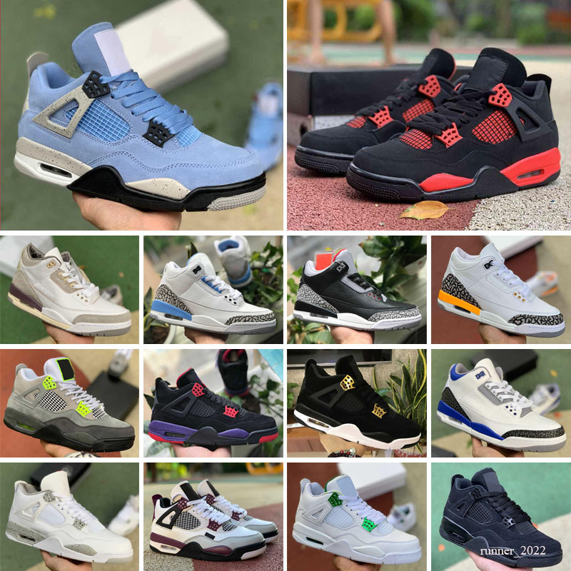 

Basketball Shoes Sneakers Sandals University Blue White Oreo Metallic Purple Black Cat Bred Shimmer Cactus Jack Og Jump Jumpman 4 4S Mens Men Women, Color 12