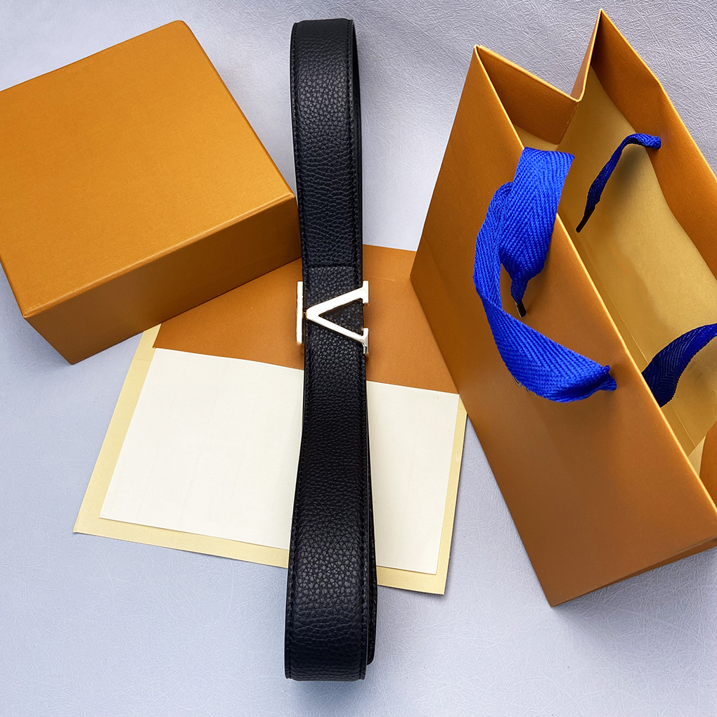 

2022 Luxury design Mens Belt Fashion Men Leather Black Business Belts Women Gold Buckle Womens Classic Casual Ceinture Come with Gift Box and Handbag