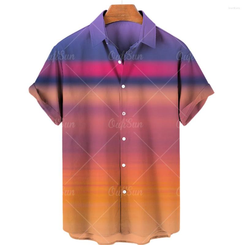 

Men' Casual Shirts Summer Impressive Fashion Designer 3D Men' Shirt Print Colorful Pattern Custom Unisex Vintage Top, Zm-3345