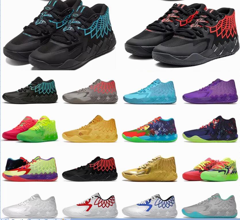 

Basketball Shoes Sneakers Red Green Galaxy Purple Blue Grey Black 2022 Mens Lamelo Ball Mb 01 Rick And Morty Queen Buzz City Melo Galaxy, 08