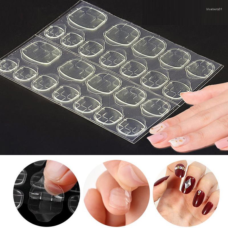 

Nail Gel 5Sheets 120pcs Double Sided False Art Adhesive Tape Yellow Glue Sticker DIY Tips Fake Acrylic Manicure Solid, Picture shown