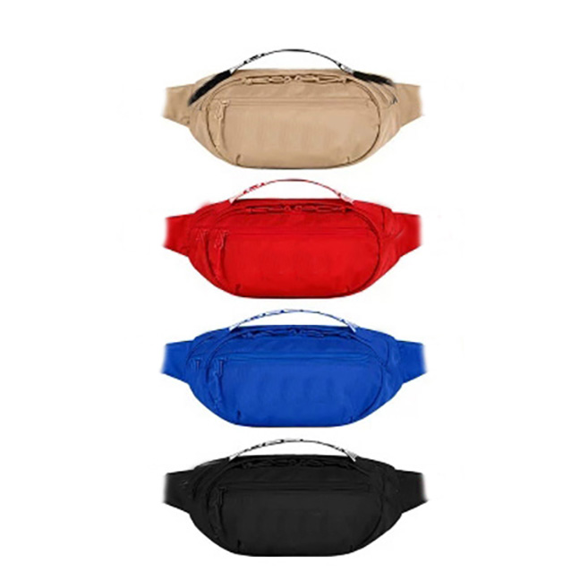 

Waist Bag Unisex Fanny Pack Fashion Men Canvas Men Messenger Bags Shoulder Bag, Red