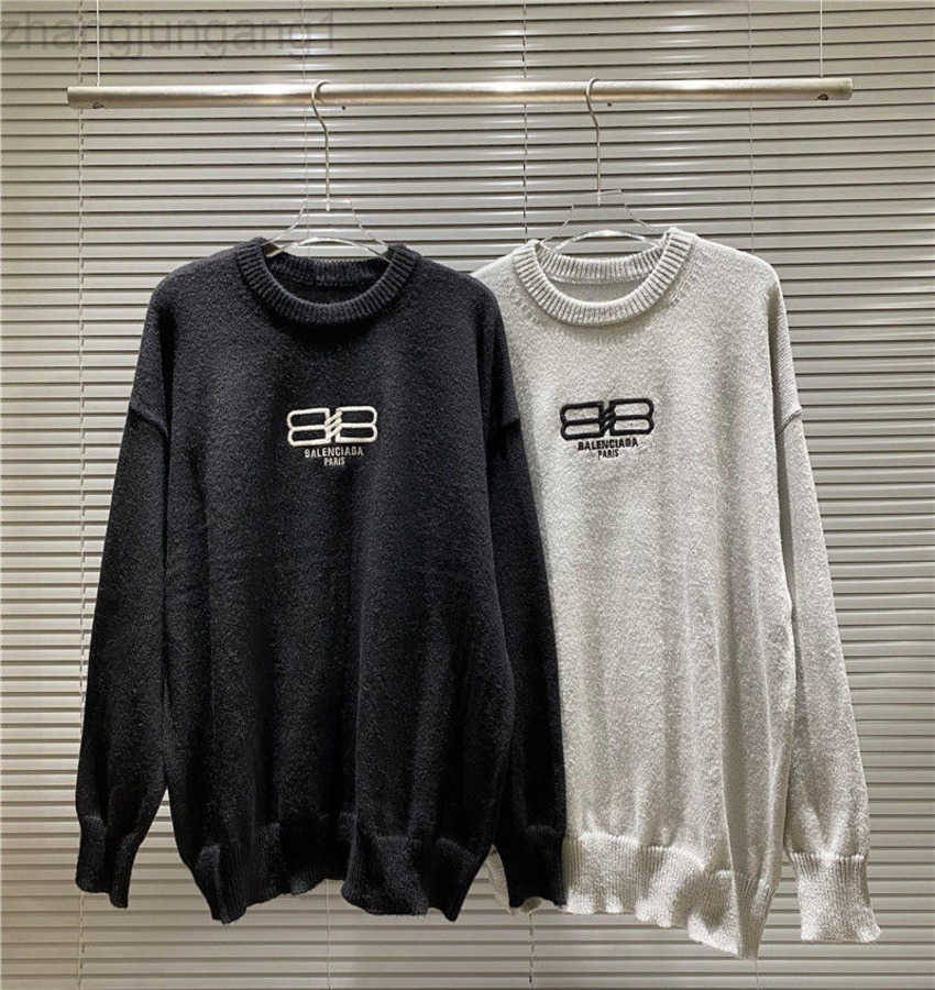 

Designer New Fashion Balanciaca Sweater Brand In Autumn Simple With Patch Pockets On The Chest Hooded Sweaters Casual And Loose For Men Sport, 958 black