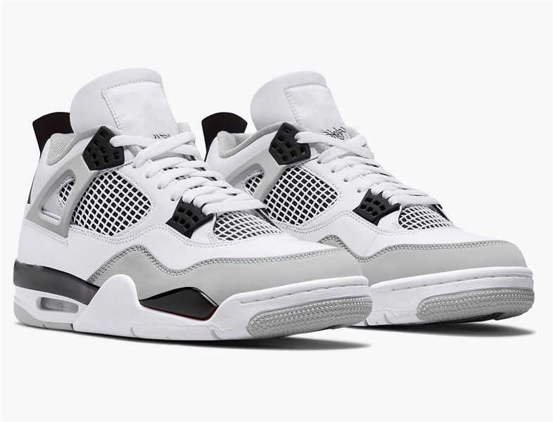 

4 Military Black Basketball Shoes Mens White Neutral Grey Jumpman IV Designer Sports Sneakers Size With, Bubble wrap packaging
