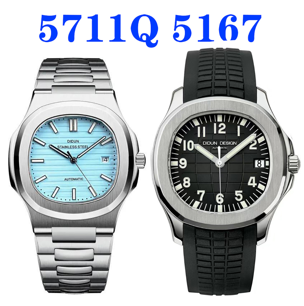 

Luxury Sports Mens Watch Business 2813 Automatic Mechanical Watch Deepen Sapphire Grenade stainless steel Butterfly Buckle Luminous Waterproof 5711 Nautilus, As shown