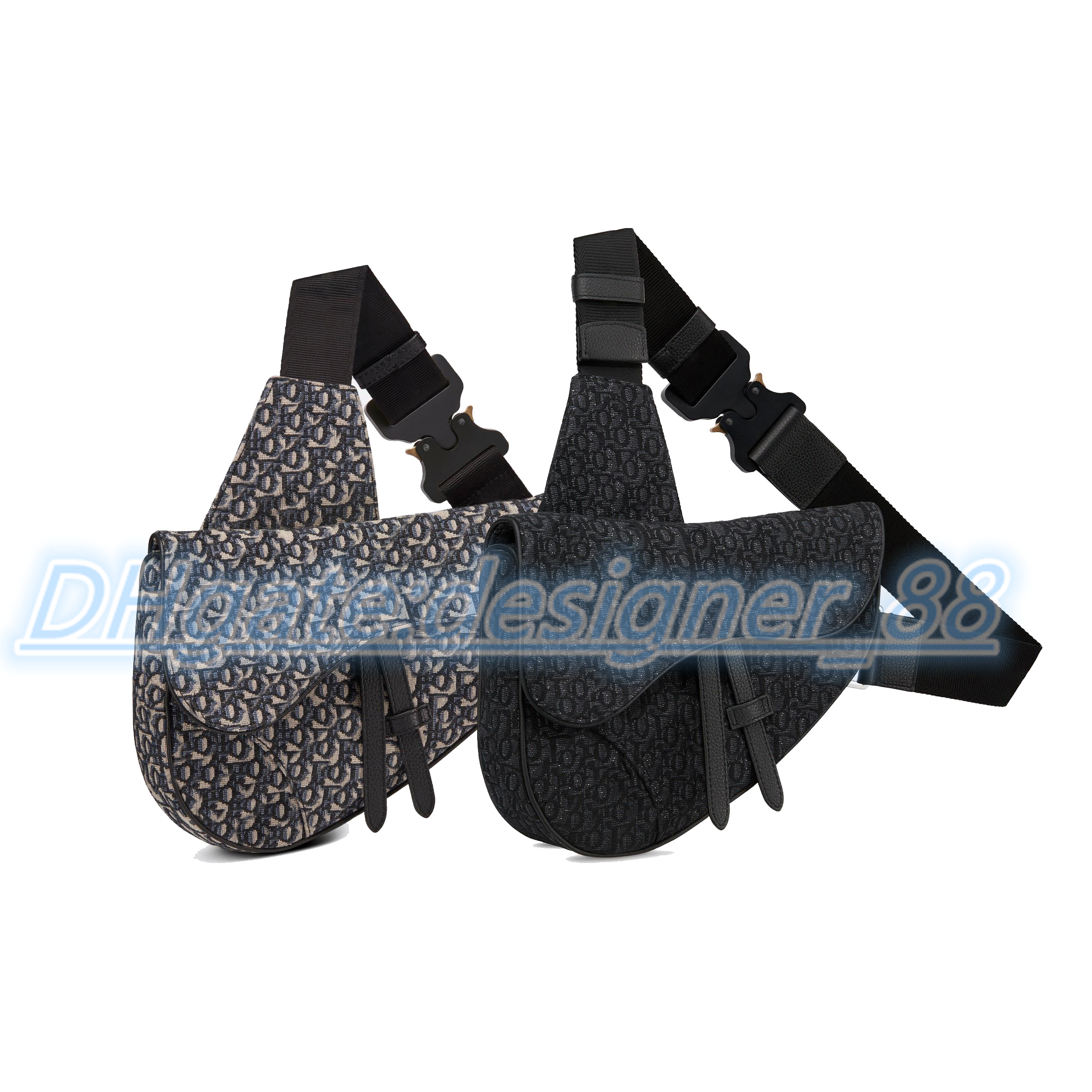 

Luxury mens saddles chest belt tote bags Designer Womens embroidery pochette Oblique Purse wallets Handbag travel hobo crossBody clutch Shoulder real Leather Bag, Box