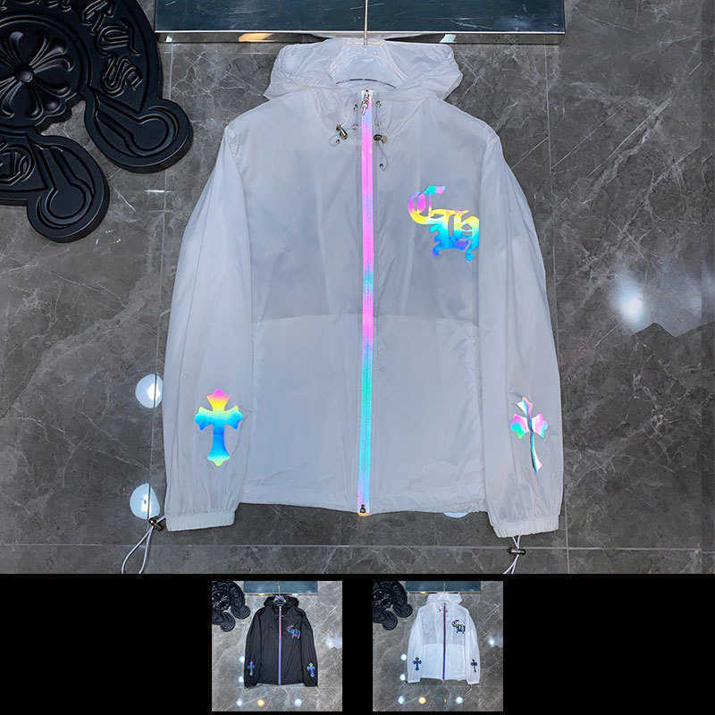 

Fleece Tide Ch Street Crowe' Heart Cross New Leisure Hip Hop High Couple Windbreaker Jacket Coat 8289 3RQR, White