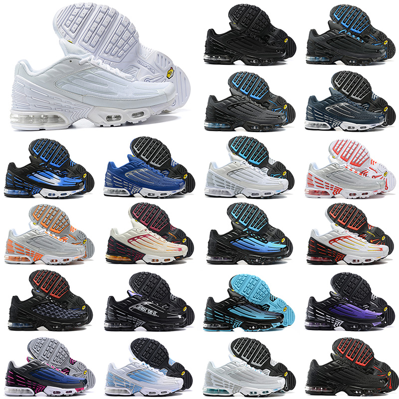 

Air Tuned Tn Plus 3 Running Shoes for Mens Women Top Triple White Laser Blue Black Red Obsidian Authentic Tns Sports Designer Sneakers Trainers Size 40-46, 21