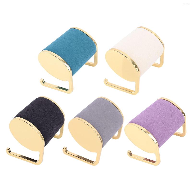 

Jewelry Pouches Display Retail Table Top Necklace Watch Bracelet Stand Purple