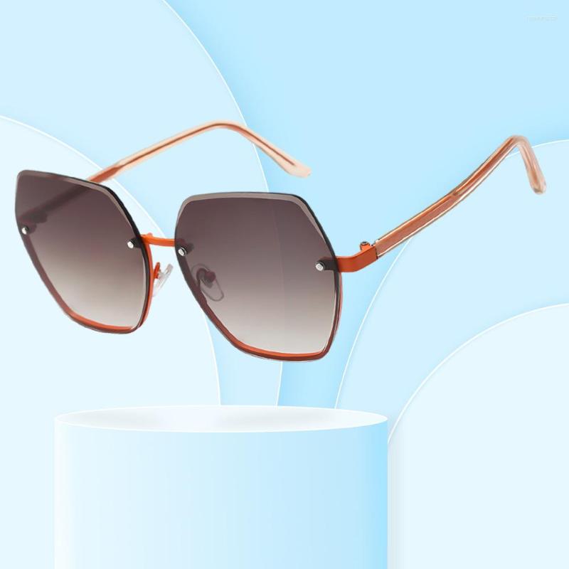 

Sunglasses Fashion Polygonal Ins Net Red With The Same Street Style Catwalk Color Metal Avant-garde Simple